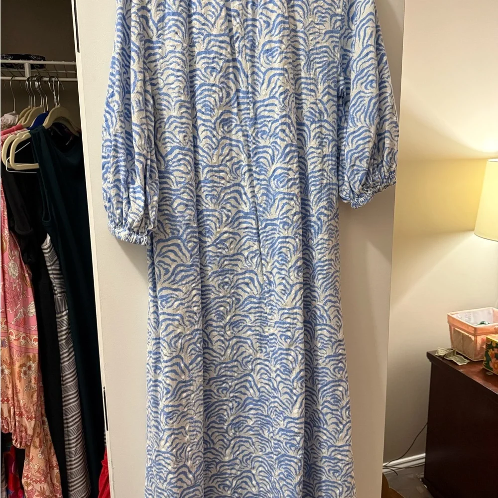 H&M Blue and White Patterned Maxi Dress - Picture 5 of 5
